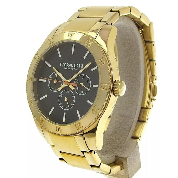 COACH Day date Watches CA133.2.95.1754 blackDial Plated Gold Quartz Multi-... main image 6